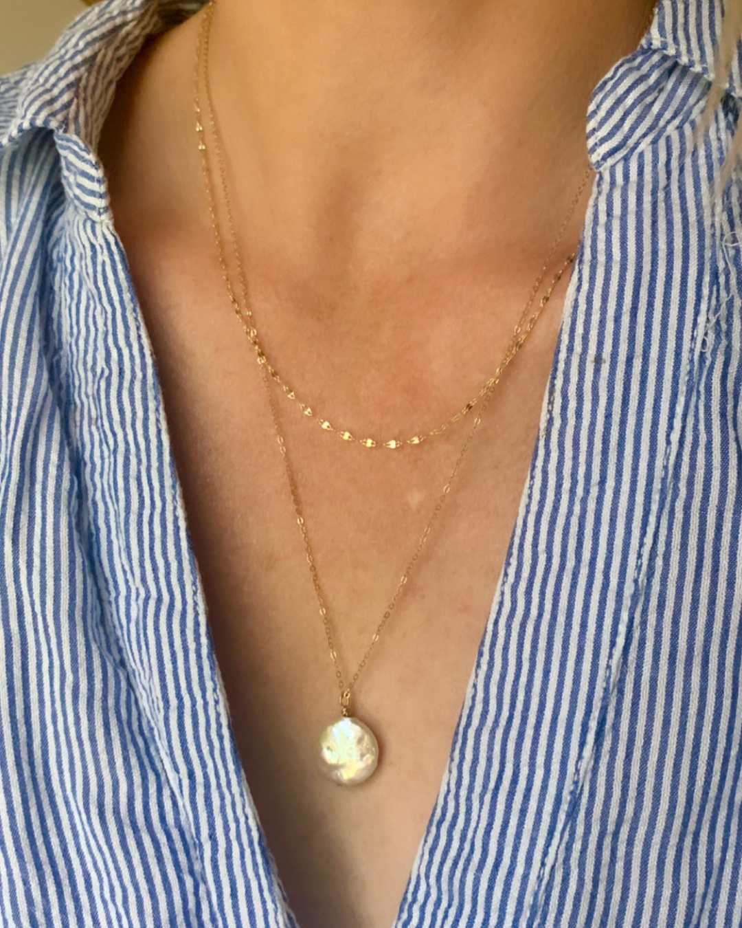 perfect yellow gold layering chain