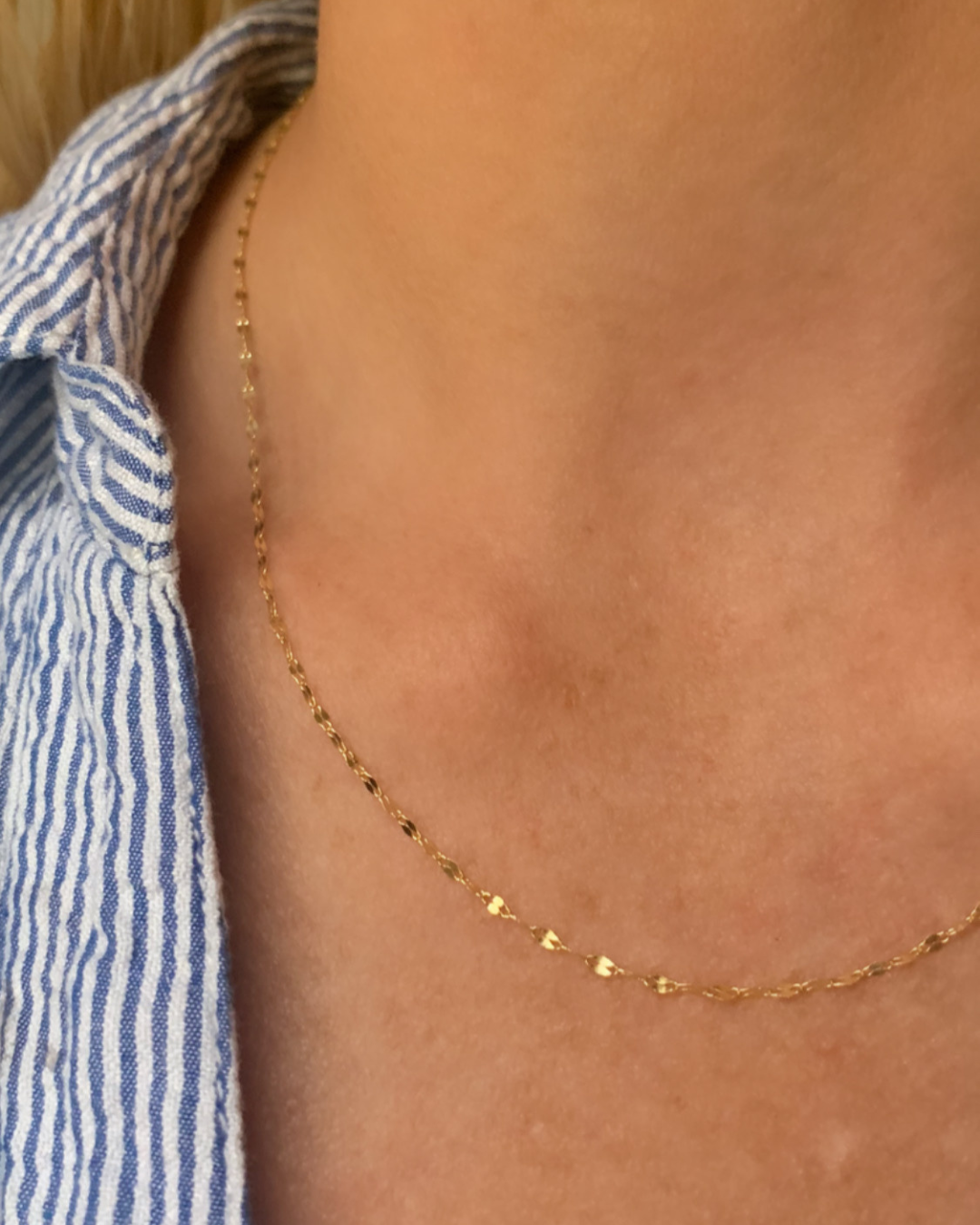 perfect yellow gold layering chain