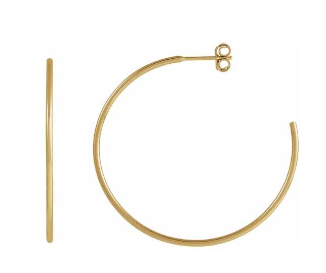 14k yellow gold-filled hoop earrings