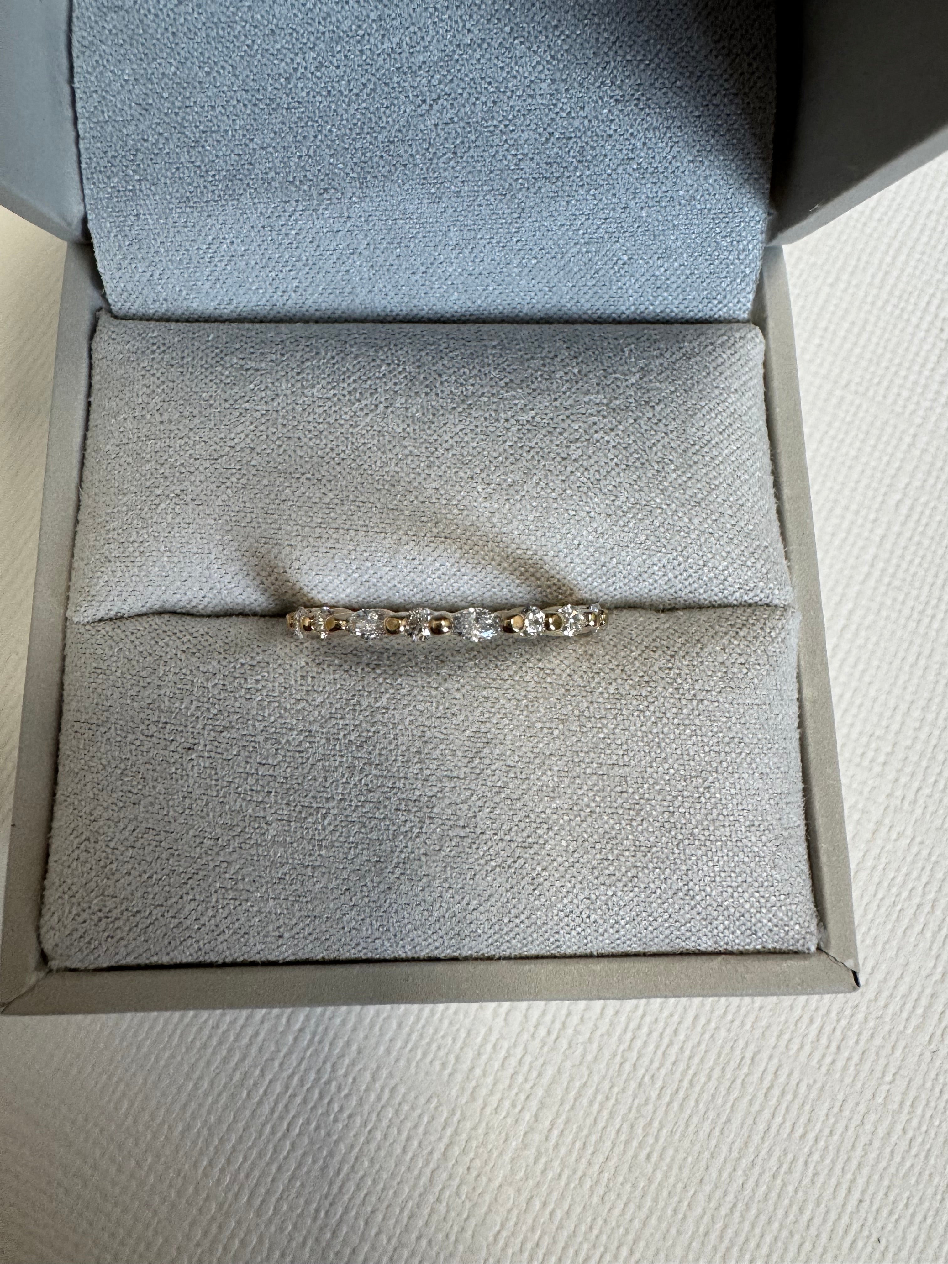 14k yellow gold lab grown diamond wedding band. Size 5.75. 0.33 carats.