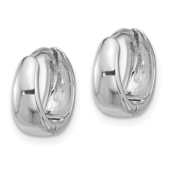 silver huggie hoop