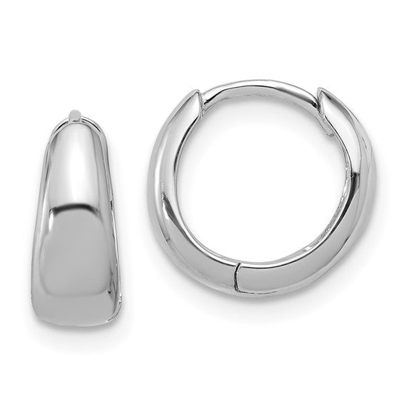 silver huggie hoop