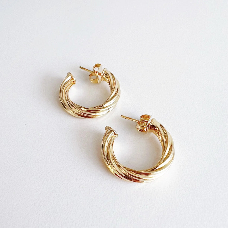 Kaylee Twist Hoop Earrings