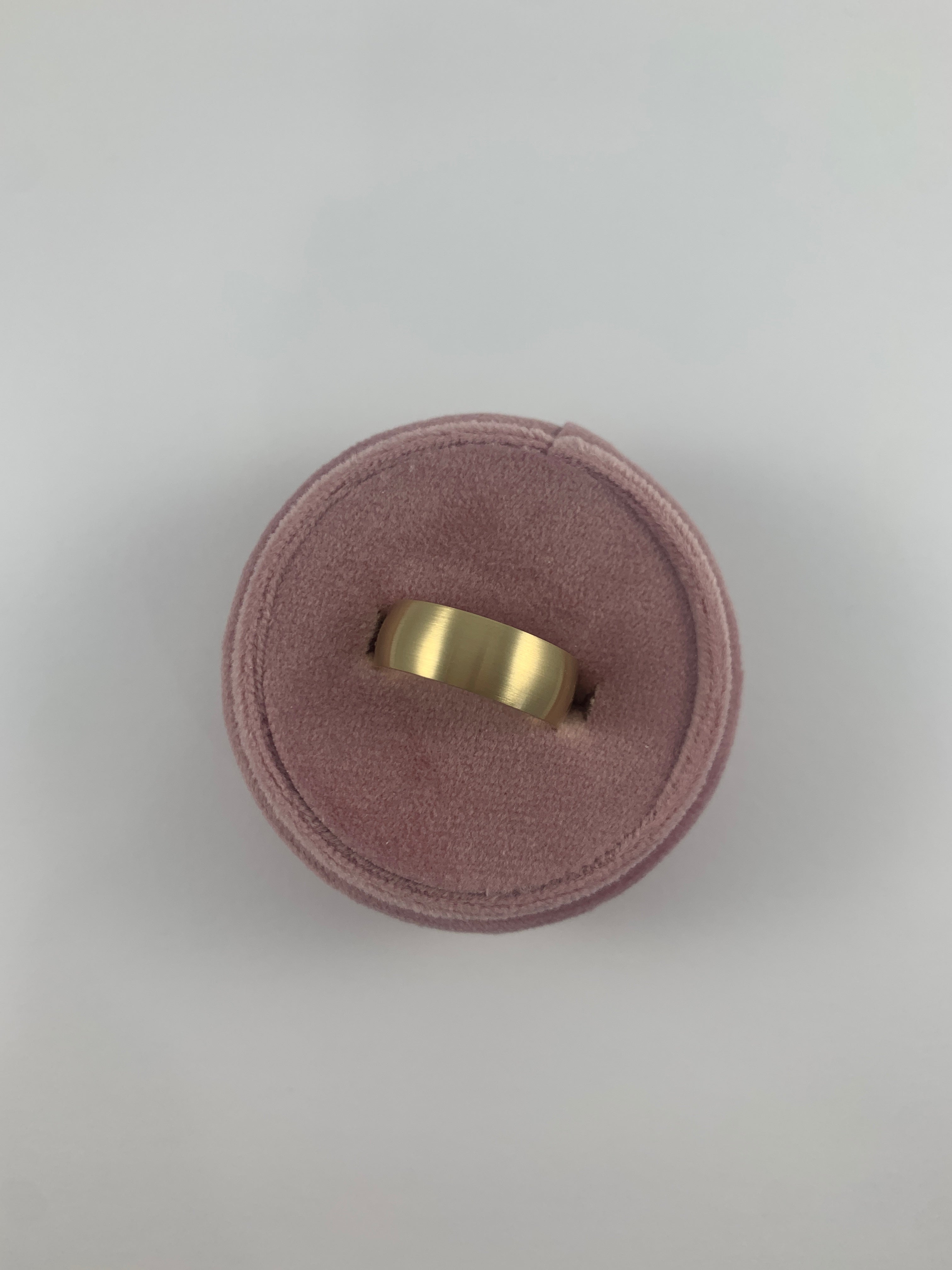 14k Yellow Gold 7mm Band with Satin Finish