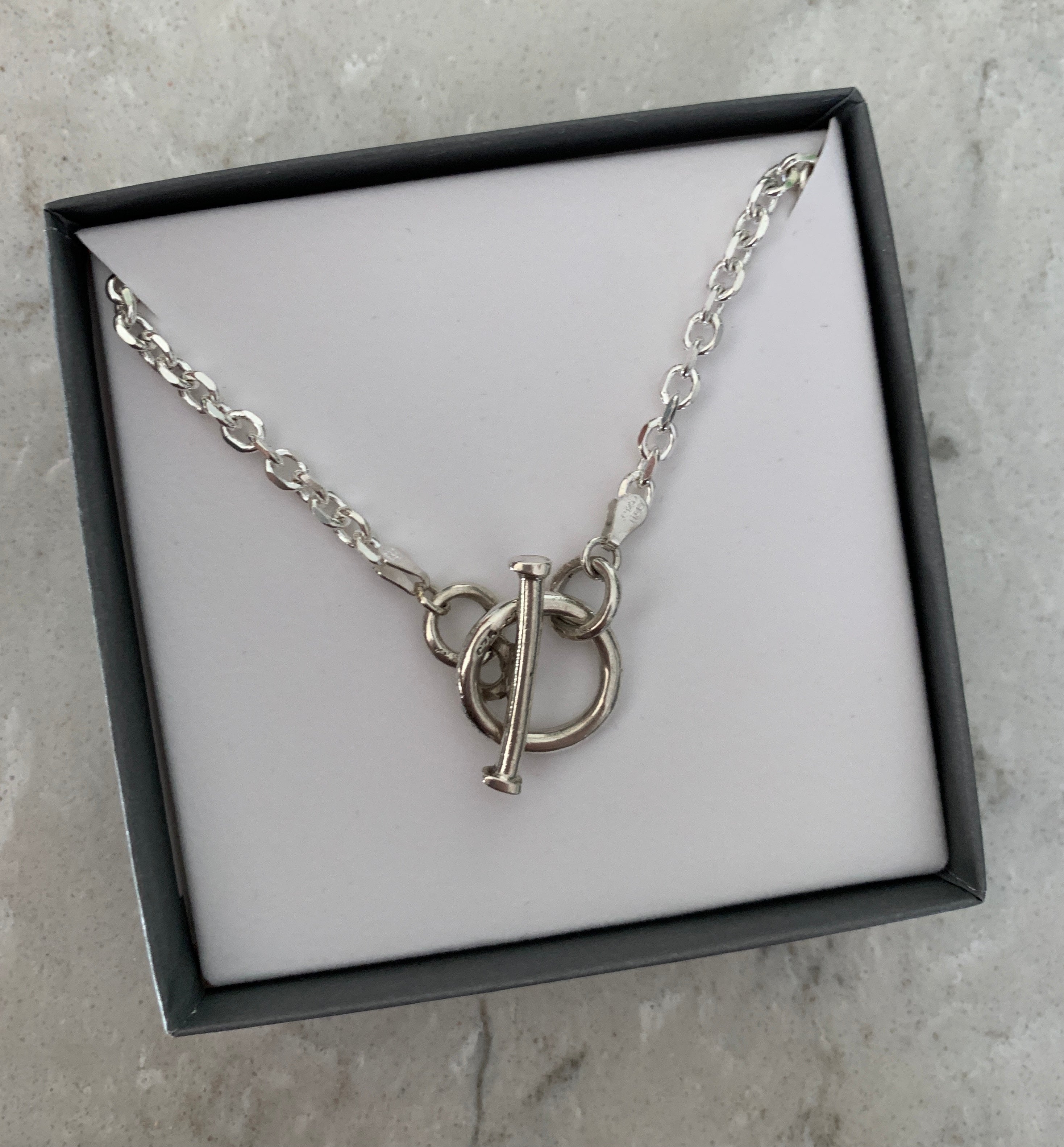 Sterling Silver Toggle Bracelet