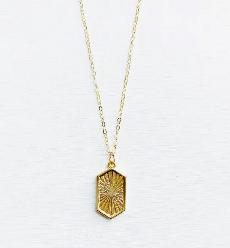 Sun Soul Necklace Gold Filled