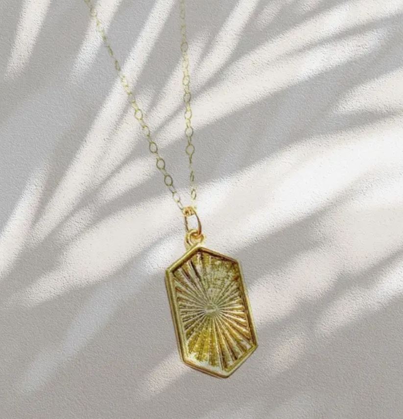 Sun Soul Necklace Gold Filled