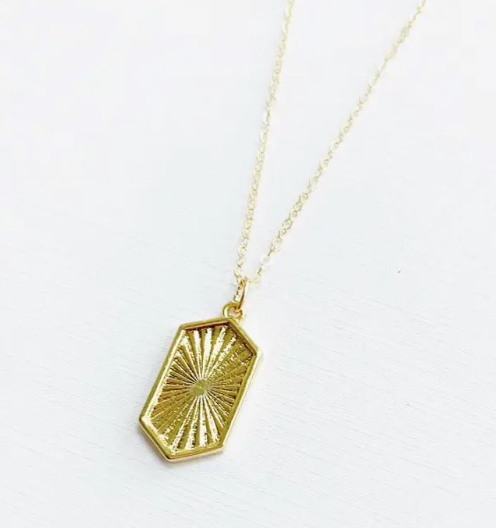 Sun Soul Necklace Gold Filled