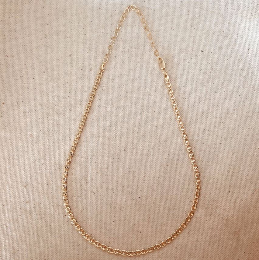 Fancy Mariner 18k Gold Filled Necklace