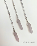 rose quartz bracelet / pendulum