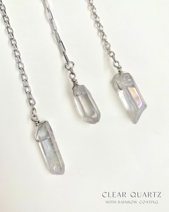 clear quartz bracelet / pendulum