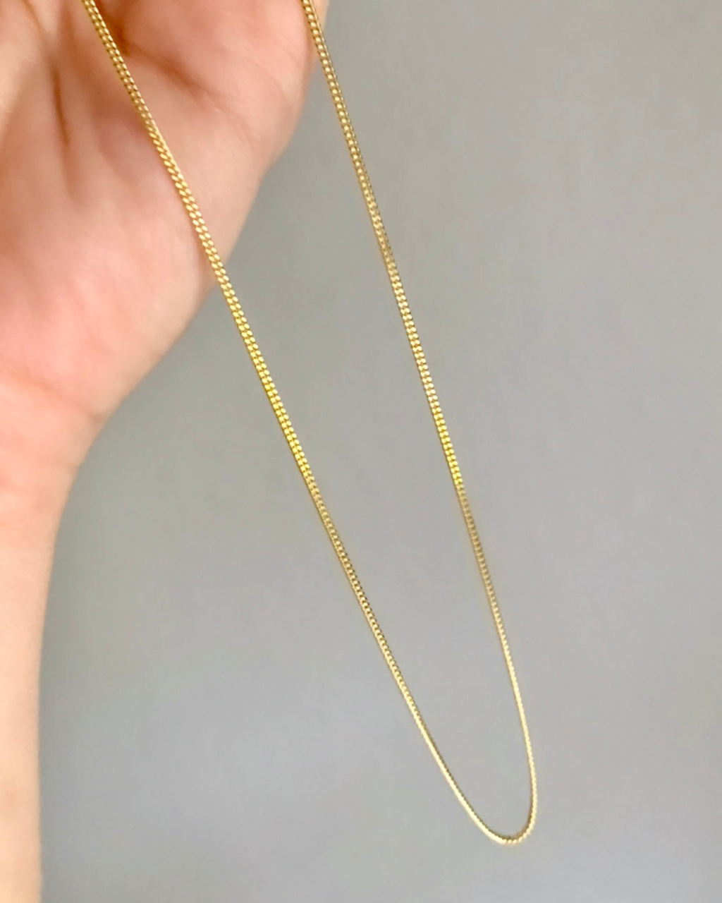 reflective, layering curb chain