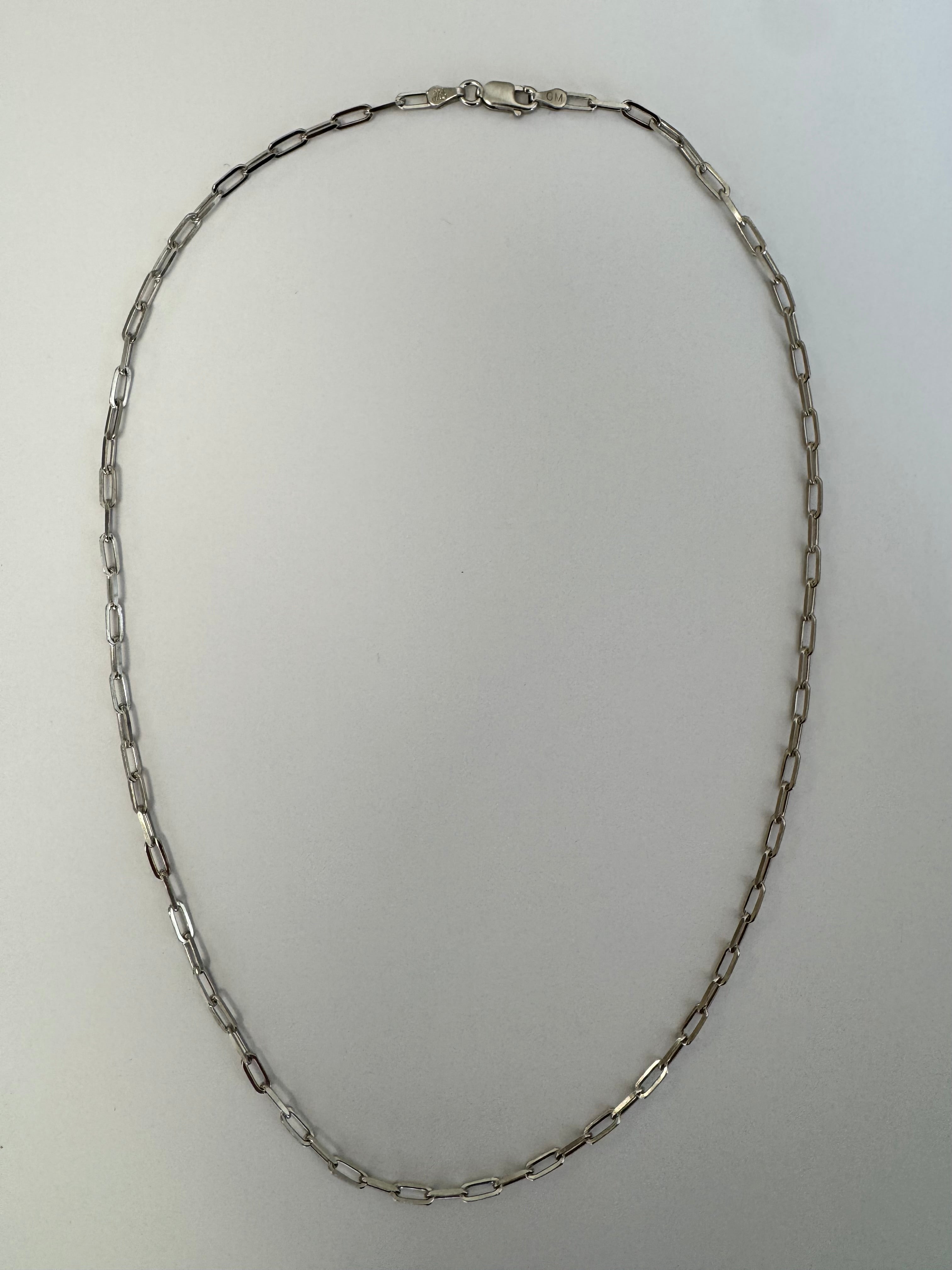 paperclip chain- yellow or white