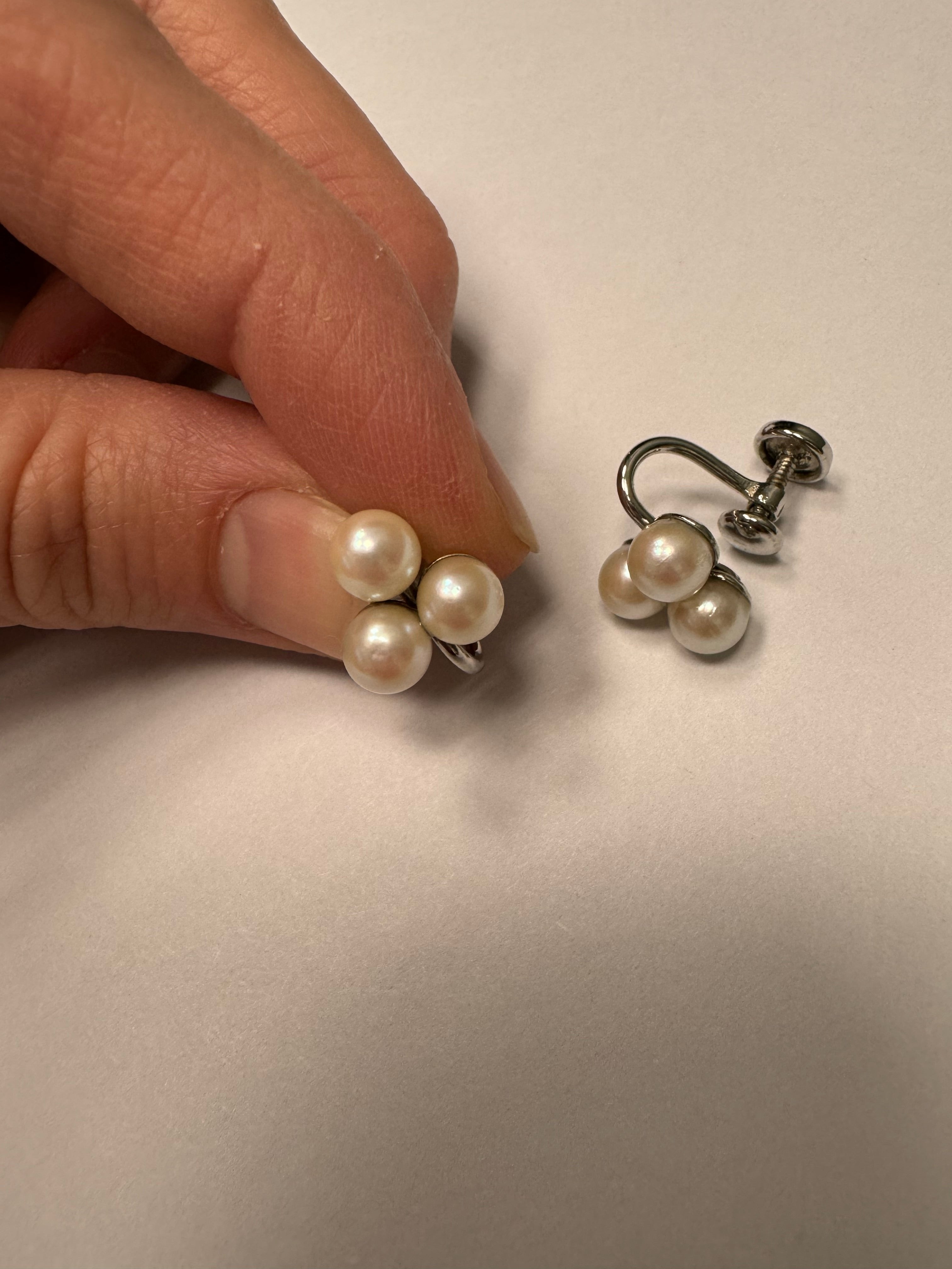 Reglue pearl to clip on earrings