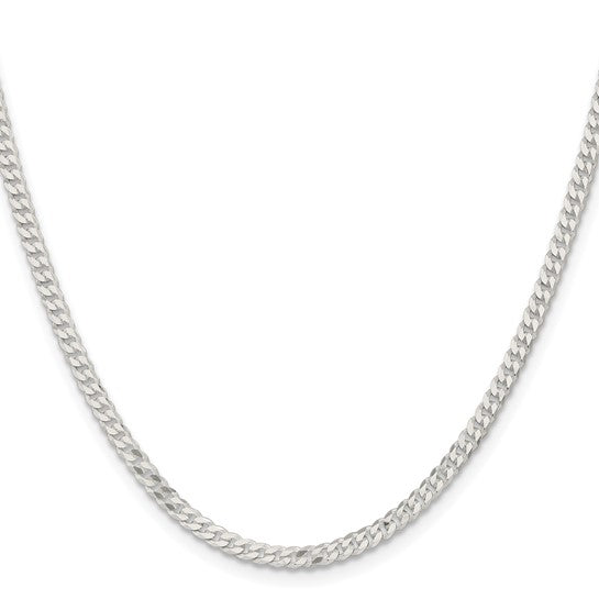 silver mirror curb chain