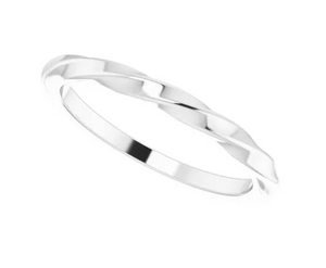twisted stackable ring