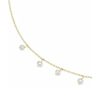 classy girl's pearl station necklace