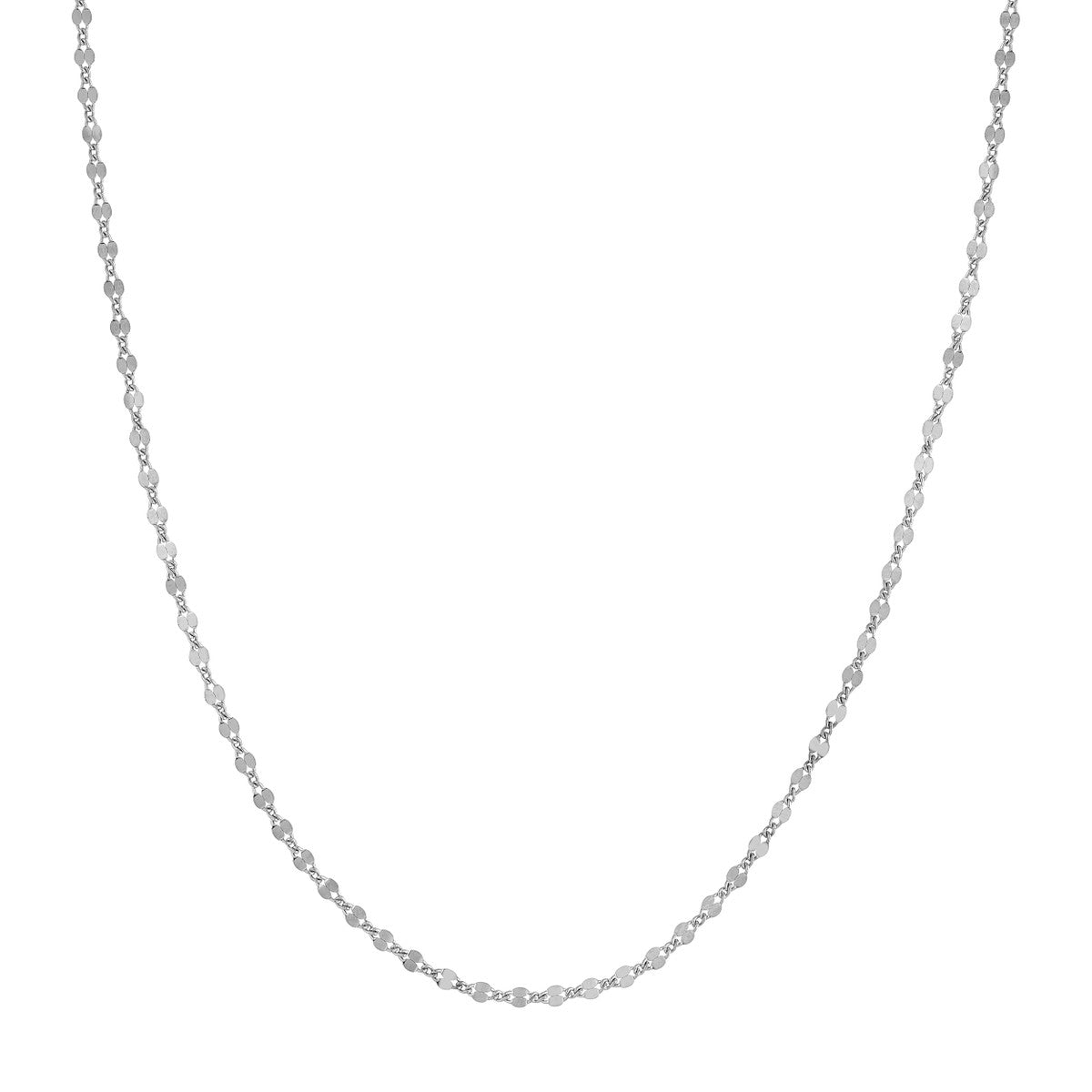 sparkly silver layering chain