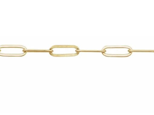 14K Yellow Gold 2.1 mm Paperclip-Style Chain