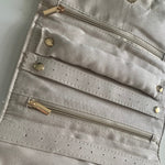 Champagne Leatherette Jewelry Clutch