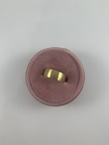 14k Yellow Gold 7mm Band with Satin Finish