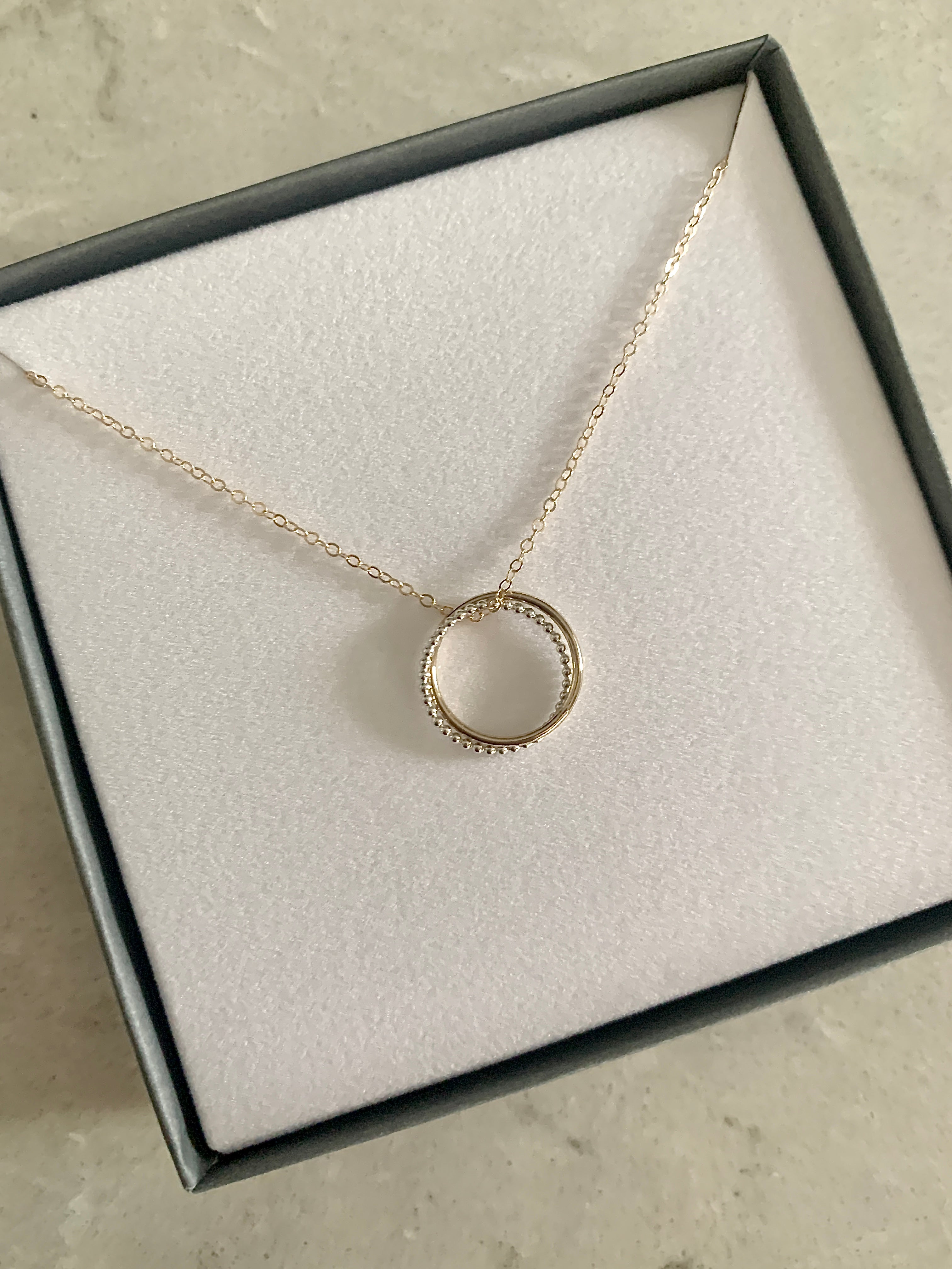 Sterling silver and 14k Gold-Filled Sisters Necklaces