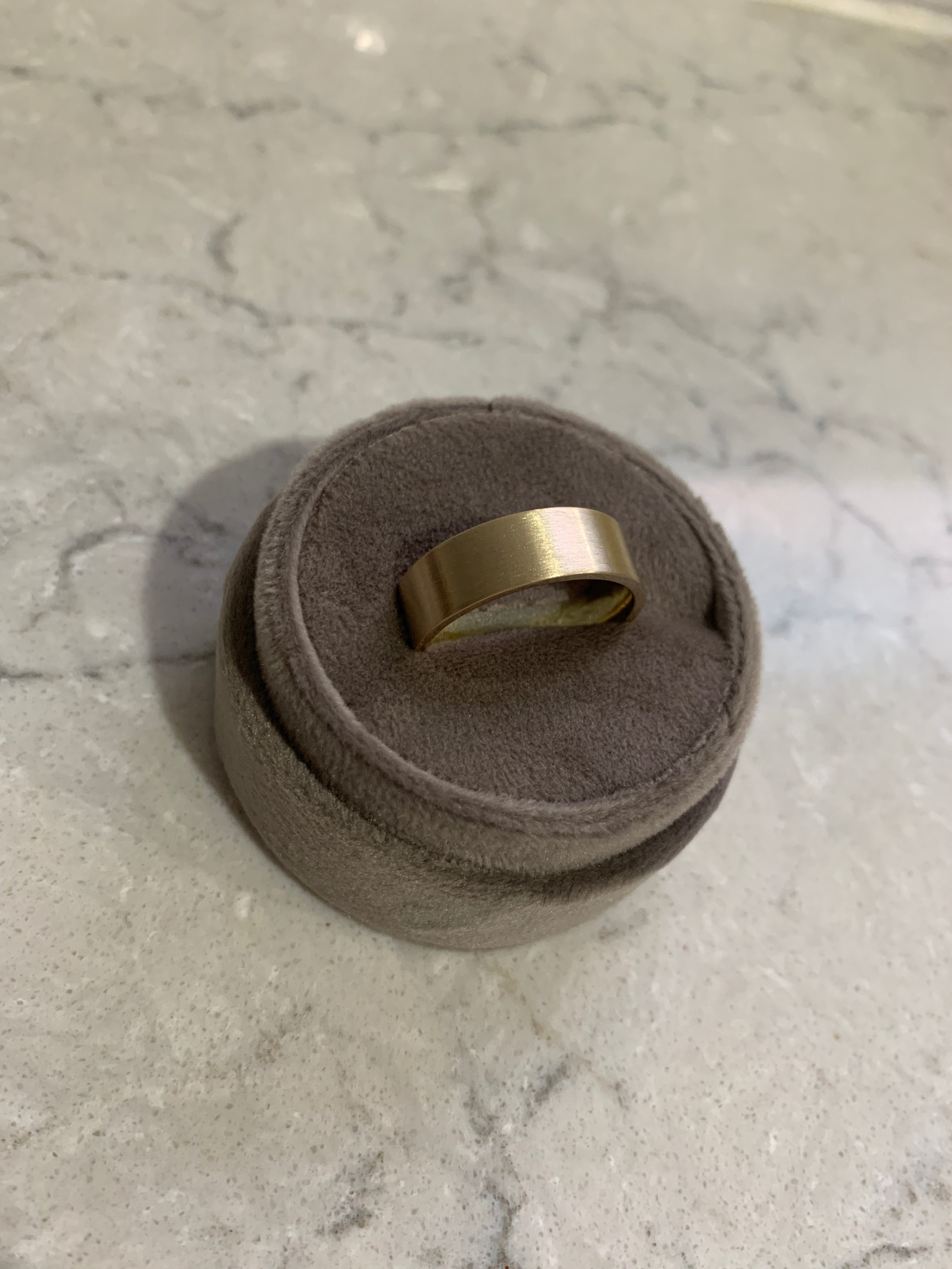 10k Yellow Gold Flat Wedding Band
