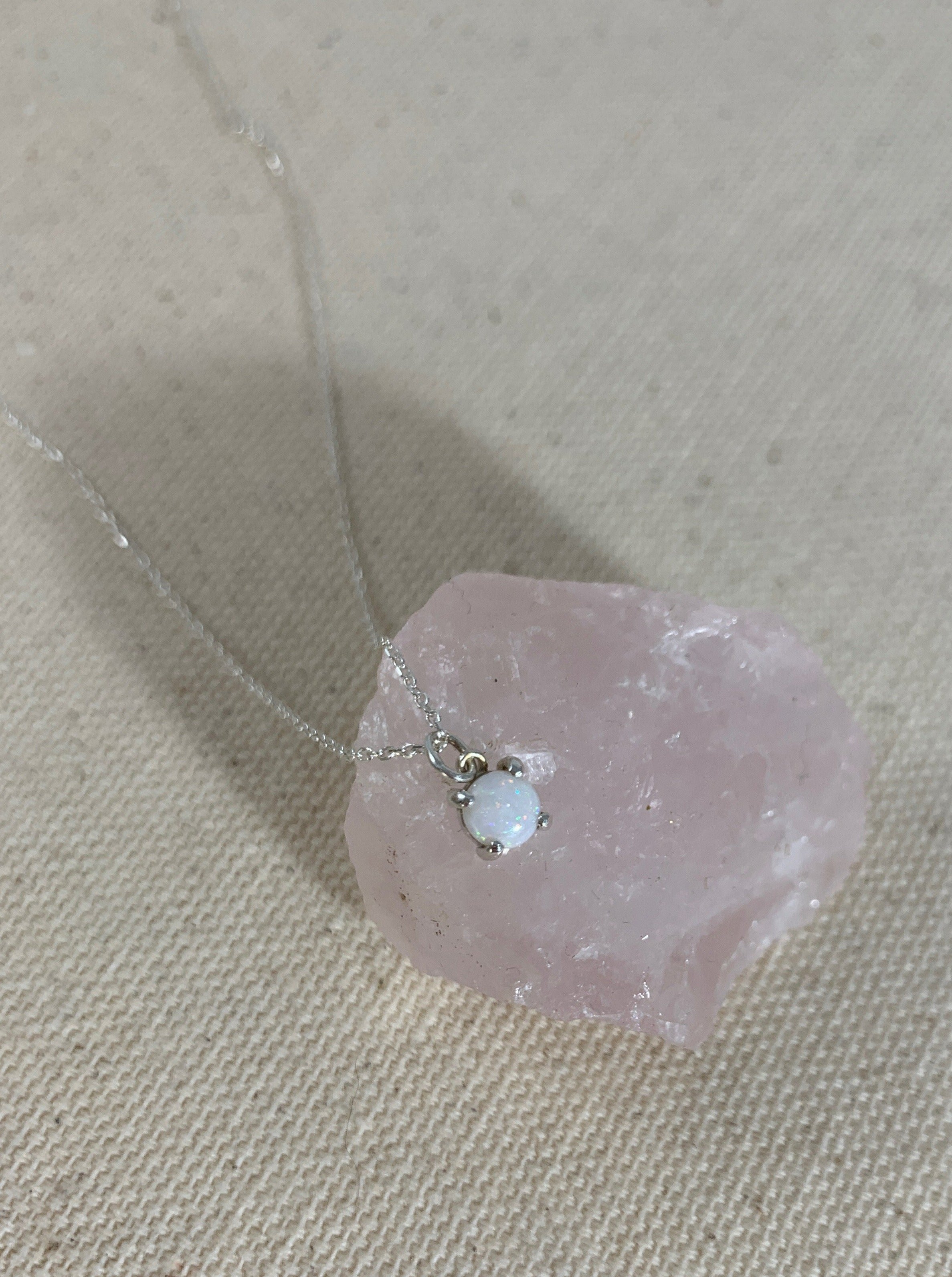 White Opal Necklace