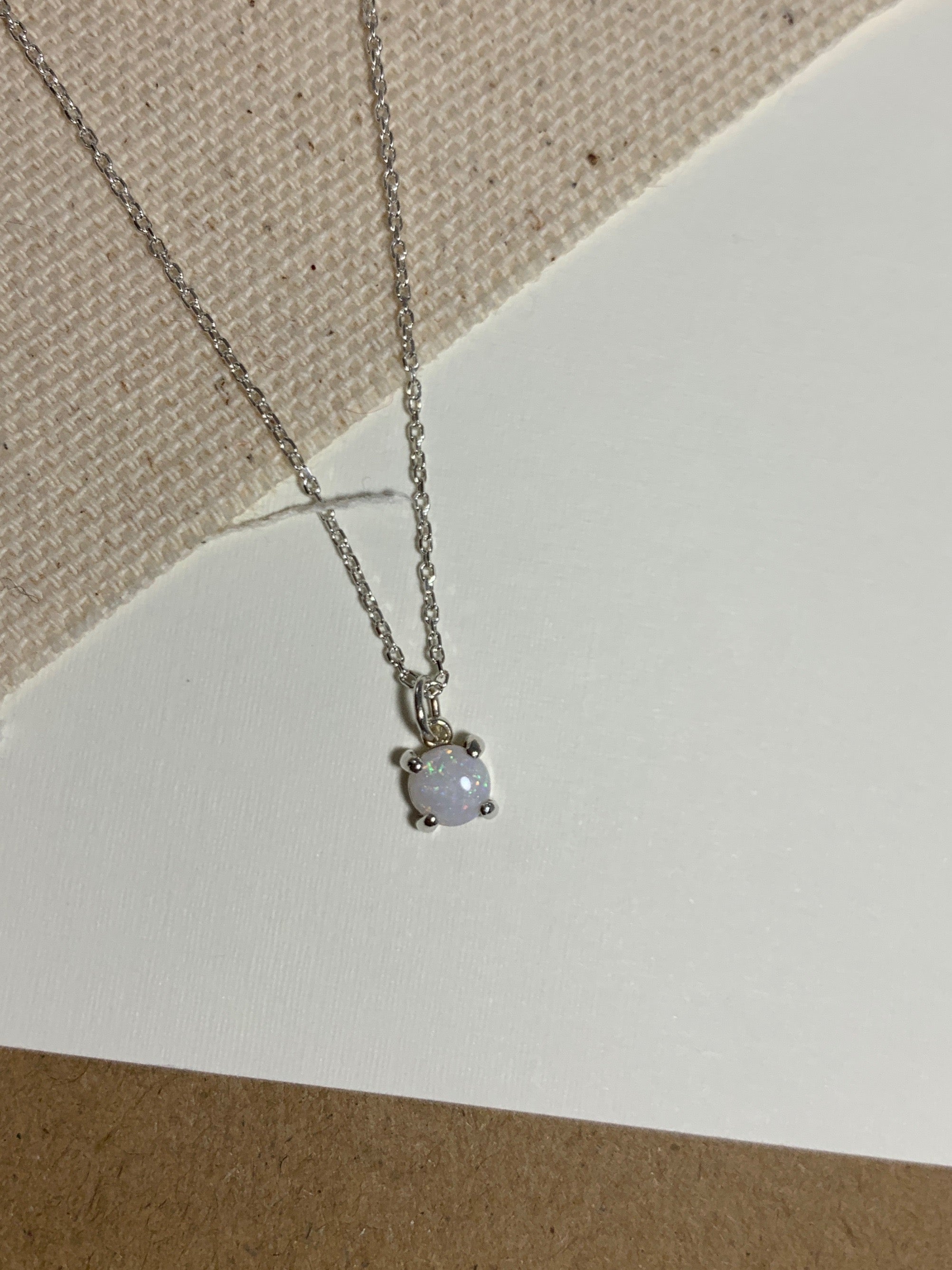 White Opal Necklace