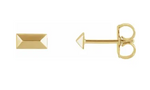 Pyramid Bar Earrings