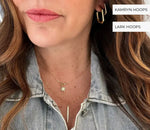 Kamryn Oblong Hoops Gold Filled by True by Kristy